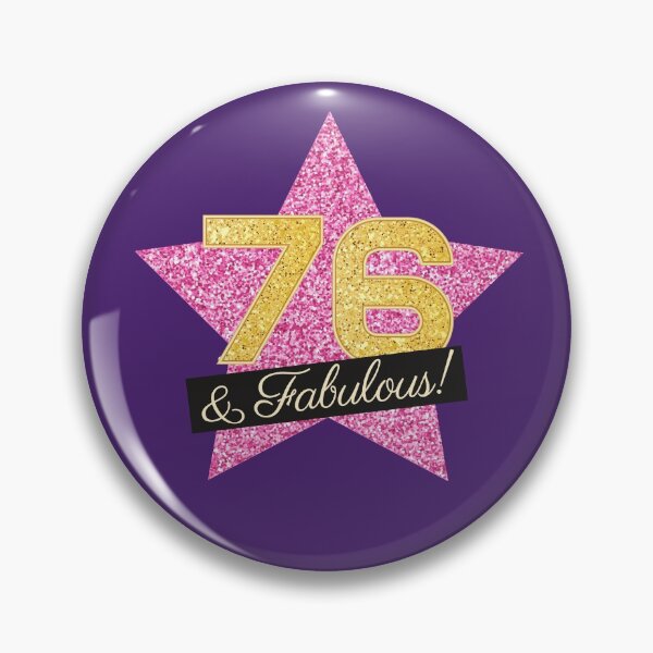 Item preview, 76th Birthday Gifts Women Fabulous - Pink Gold designed and sold by betternotes.