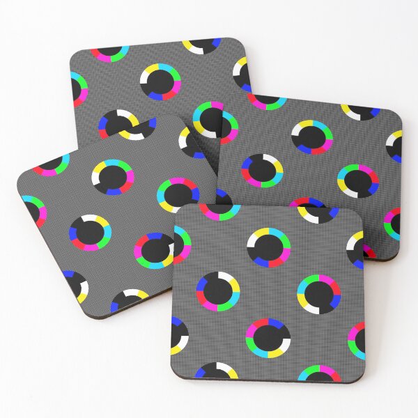 Item preview, Tessellated colour wheel on a grey checked background designed and sold by Club30-80.