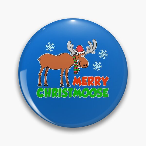 Item preview, Merry Christmoose Funny Moose Holiday Pun Cartoon designed and sold by jaycartoonist.