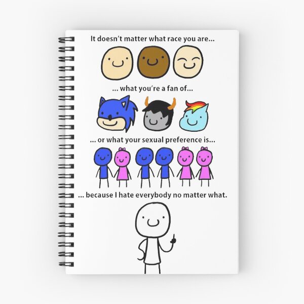 Item preview, I hate everybody no matter what designed and sold by mariatorg.