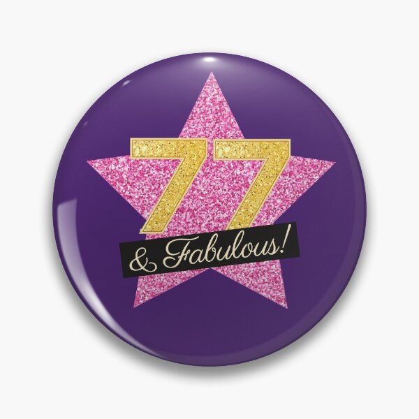 Item preview, 77th Birthday Gifts Women Fabulous - Pink Gold designed and sold by betternotes.