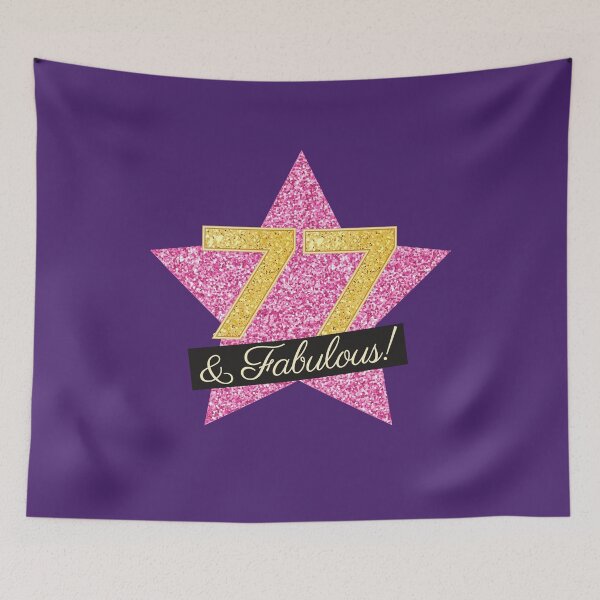 Item preview, 77th Birthday Gifts Women Fabulous - Pink Gold designed and sold by betternotes.
