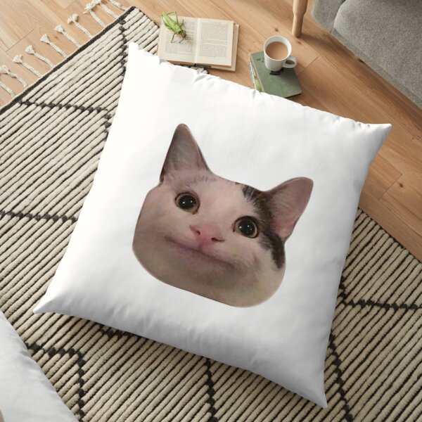 Polite Cat Floor Pillow By Makothewizard Redbubble