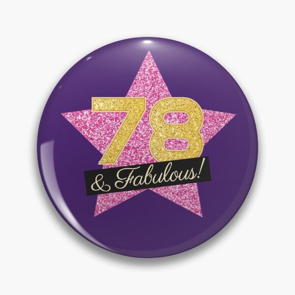 Item preview, 78th Birthday Gifts Women Fabulous - Pink Gold designed and sold by betternotes.