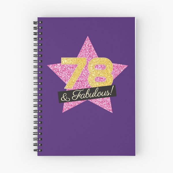 Item preview, 78th Birthday Gifts Women Fabulous - Pink Gold designed and sold by betternotes.