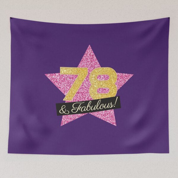 Item preview, 78th Birthday Gifts Women Fabulous - Pink Gold designed and sold by betternotes.