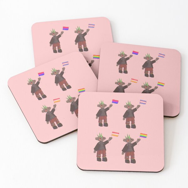 Item preview, Punk mice holding pride flags designed and sold by annoyingarts.