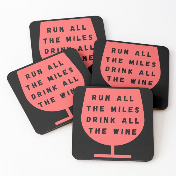 Item preview, Run All The Miles Drink All The Wine - Wine Lover designed and sold by m95sim.