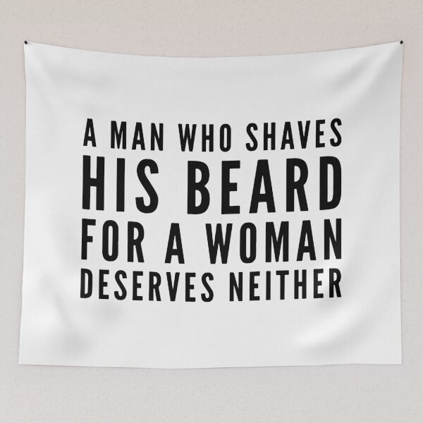 Item preview, A Man Who Shaves His Beard designed and sold by HalpinDesign.