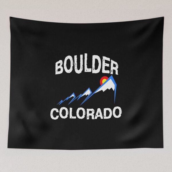 Item preview, BOULDER COLORADO Colorado Flag Rocky Mountain Scenery designed and sold by olegarh.