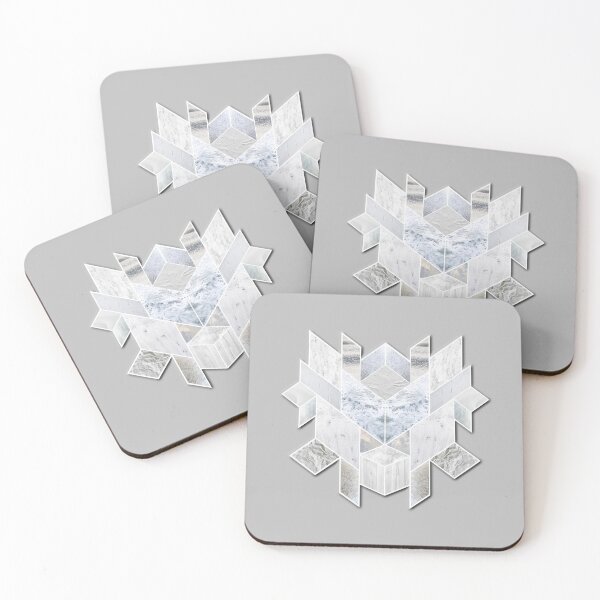 Item preview, White geometric collage with grey background designed and sold by CiniArt.