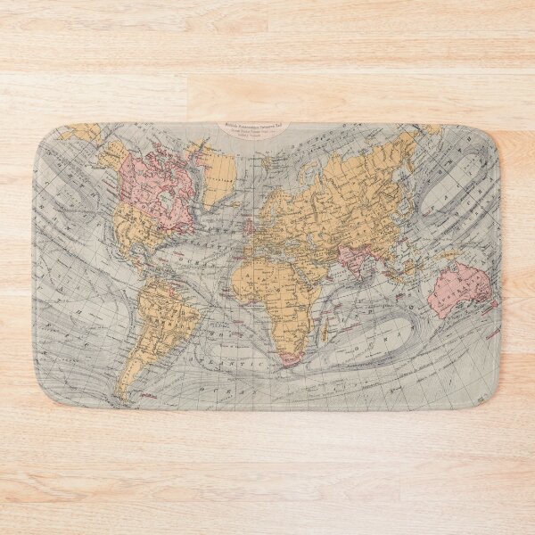 Item preview, Vintage Map of the World (1871) designed and sold by BravuraMedia.