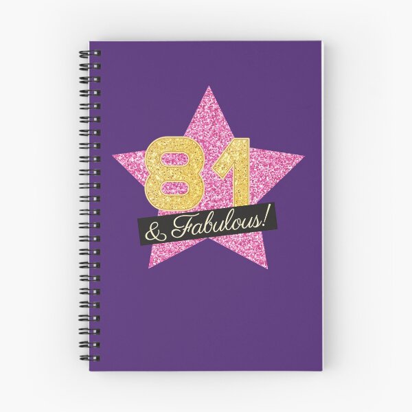 Item preview, 81st Birthday Gifts Women Fabulous - Pink Gold designed and sold by betternotes.