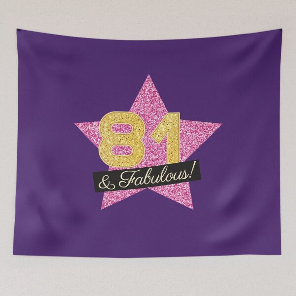 Item preview, 81st Birthday Gifts Women Fabulous - Pink Gold designed and sold by betternotes.