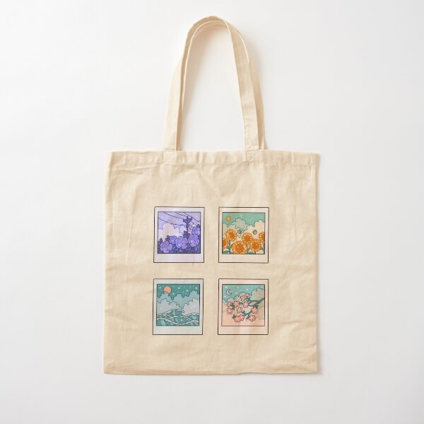 fotos de la naturaleza polaroid Bolsa de algodón