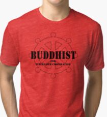Buddhist for Interfaith Cooperation Tri-blend T-Shirt