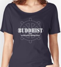 Buddhist for Interfaith Cooperation (dark color) Women's Relaxed Fit T-Shirt