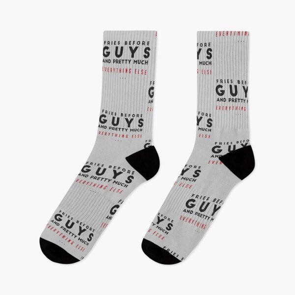 Item preview, FRIES BEFORE GUYS AND PRETTY MUCH EVERYTHING ELSE - funny FOOD quote french fries lover  designed and sold by Edgy DESIGNS.