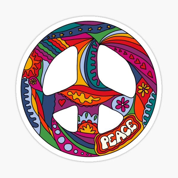 Item preview, peace sign designed and sold by ECstickers2.