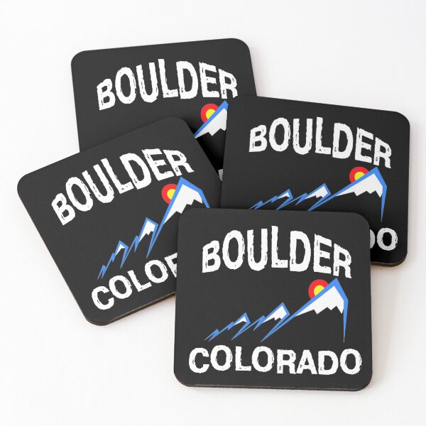 Item preview, BOULDER COLORADO Colorado Flag Rocky Mountain Scenery designed and sold by olegarh.