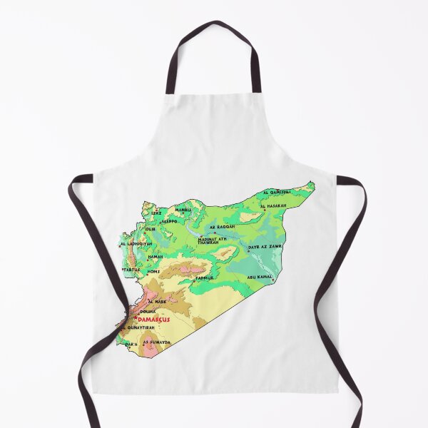 Item preview, Country Syria detailed physical map topographic- التضاريس خريطة سوريا الطبوغرافية designed and sold by mashmosh.