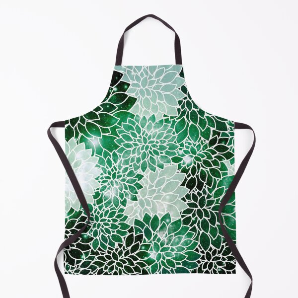 Item preview, Galaxy Space Dahlias Green designed and sold by 2sweetsDesign.