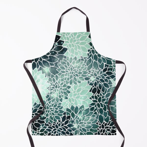Item preview, Galaxy Space Dahlias Minty Green designed and sold by 2sweetsDesign.