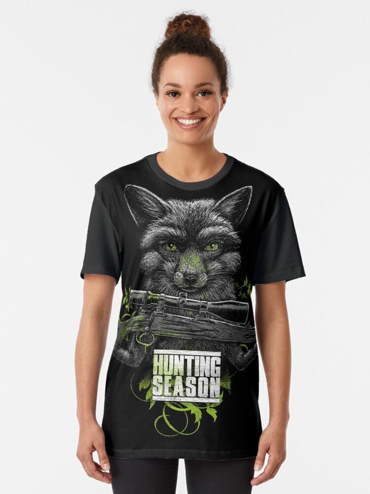 Thumbnail 2 von 5, Grafik T-Shirt, GRODNO – kein mitgefühl für verdammte jäger - tierrechte jetzt designt und verkauft von RolandStraller.