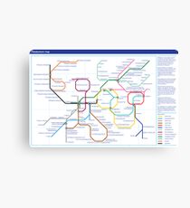 Metabolism - Tube Map Canvas Print