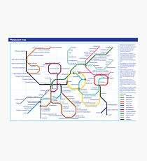 Metabolism - Tube Map Photographic Print