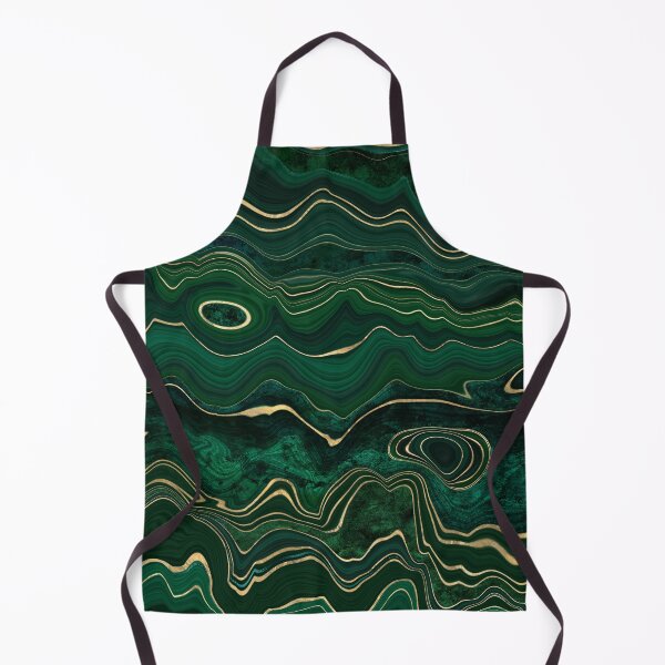 Item preview, Faux Malachite Marble Texture With Gold Veins designed and sold by MysticMarble.
