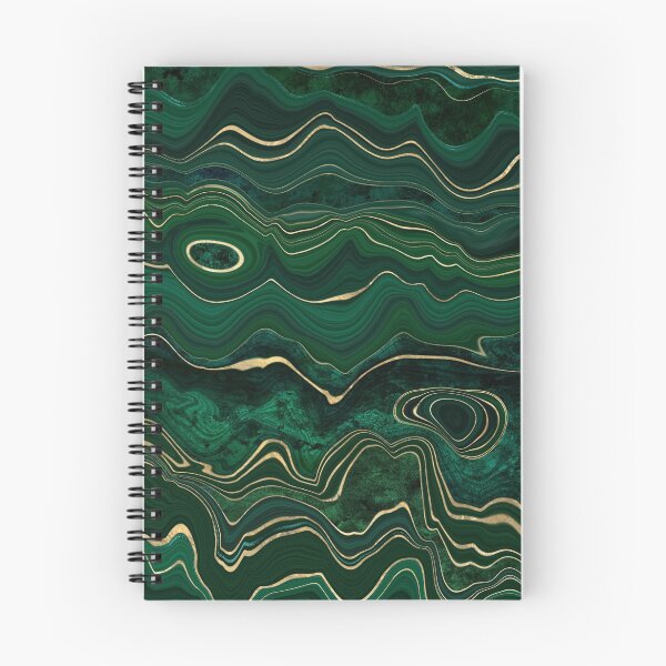 Item preview, Faux Malachite Marble Texture With Gold Veins designed and sold by MysticMarble.