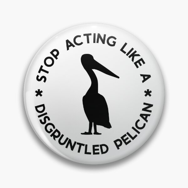 Item preview, Disgruntled Pelican (Black) designed and sold by splode.