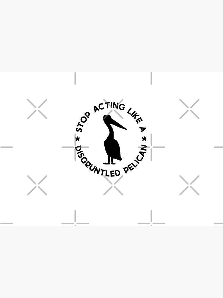 Disgruntled Pelican (Black) by splode