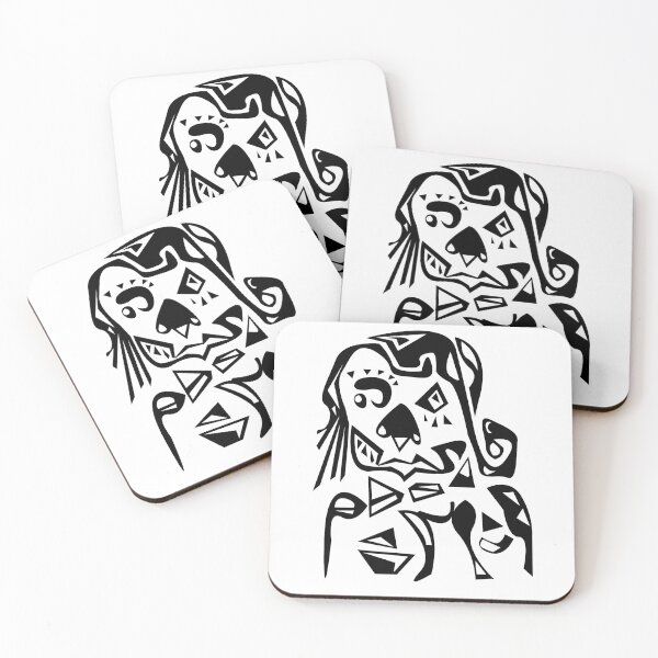 Item preview, 

you like abstract art then you are perfectly suitable as a gift or decoration for home or to wear.
Design of a woman in black and white with surreal shapes and dedicated to artists like picasso and dali with a touch of expressionism. designed and sold by AkraidaxDesign.