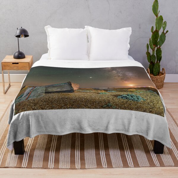 Item preview, Dungeness Boats Milky Way at night designed and sold by rogerstanger.