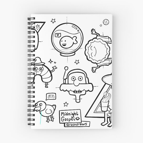 Item preview, Midnight Gospel Tattoo Flash Sheet designed and sold by TashDraws.