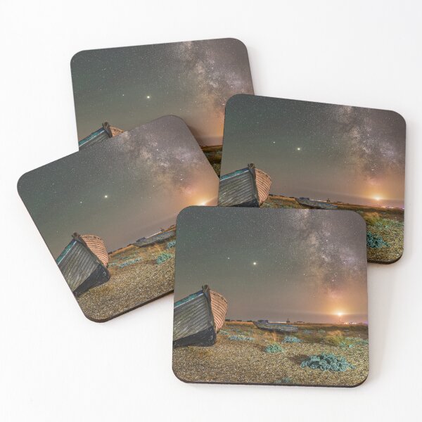 Item preview, Dungeness Boats Milky Way at night designed and sold by rogerstanger.