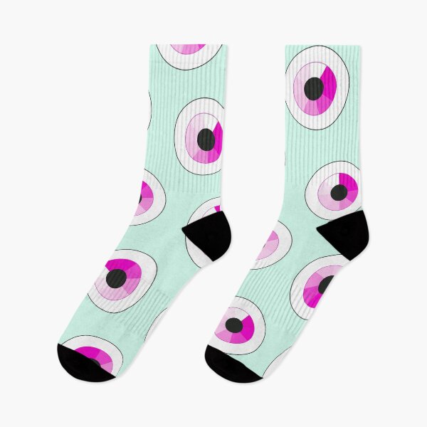Item preview, Whimsical Eyes - Pink & Mint Green designed and sold by AnArielleShop.