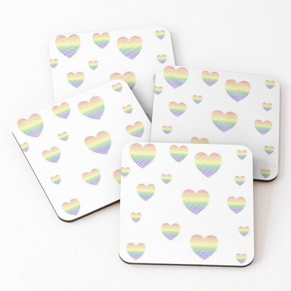 Item preview, Pastel Pride Hearts designed and sold by Quirkball.