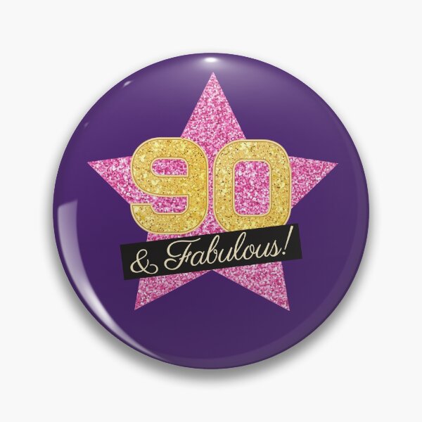 Item preview, 90th Birthday Gifts Women Fabulous - Pink Gold designed and sold by betternotes.