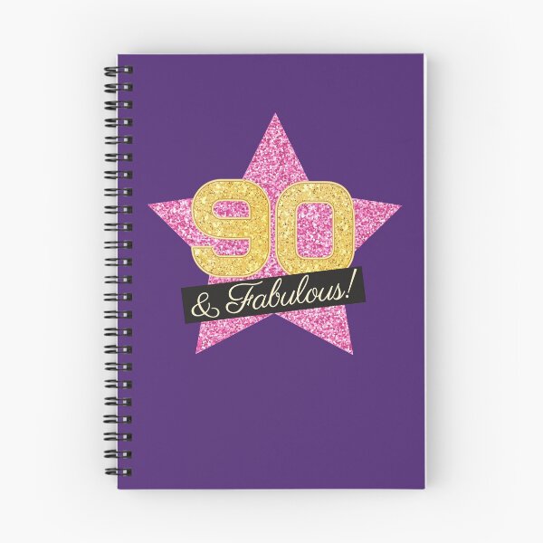 Item preview, 90th Birthday Gifts Women Fabulous - Pink Gold designed and sold by betternotes.