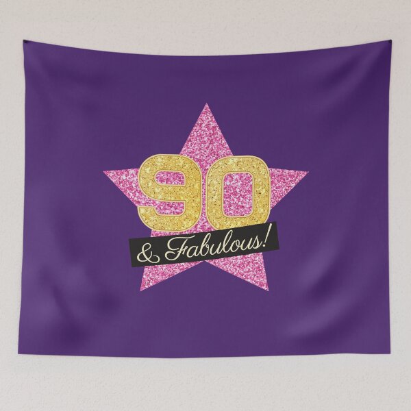 Item preview, 90th Birthday Gifts Women Fabulous - Pink Gold designed and sold by betternotes.