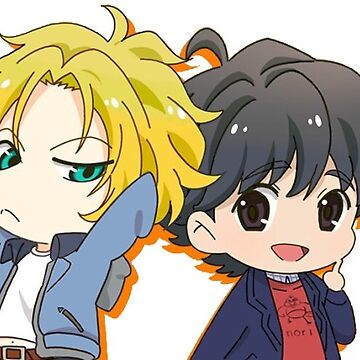 Ash x Eiji, chibi, Banana Fish, credits to the artist