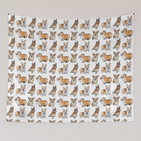 Item preview, Cute Corgi Dog Cartoon Pattern designed and sold by jaggerstudios.