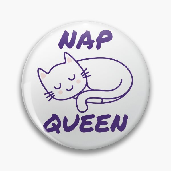 Item preview, NAP Queen cat kitten font - new saying sticker mega cute designed and sold by Shirtilike.