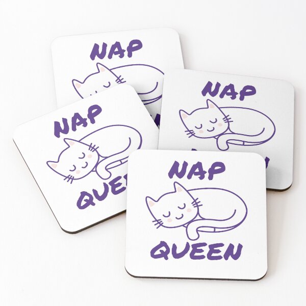 Item preview, NAP Queen cat kitten font - new saying sticker mega cute designed and sold by Shirtilike.