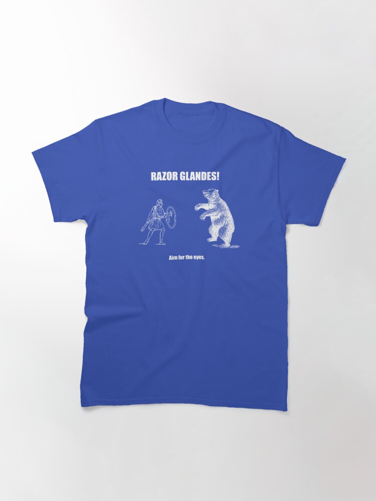 Thumbnail 3 of 7, Classic T-Shirt, Razor Glandes! Aim for the Eyes. designed and sold by tacpar.