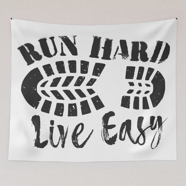 Item preview, Run Hard, Live Easy designed and sold by Esskay Designs.