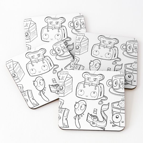Artikelvorschau, Netter / Kawaii Frühstück Tattoo Flash entworfen und verkauft von TashDraws.